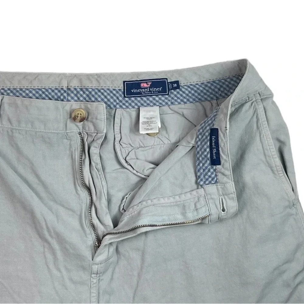 SH612 Mens Vineyard Vines Preppy Chino LINEN Blend Island Shorts 38
